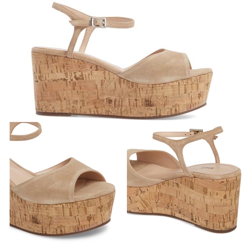 NWT SCHUTZ Heloise Platform Wedge Sandal - Picture 2 of 3